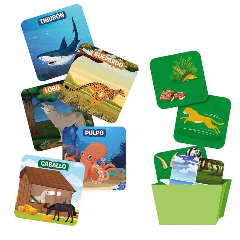 Adivina en 10 Mundo Animal Junior - Juego de mesa desde los 3 años - Mi Juego Bonito