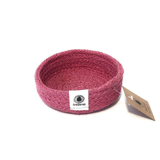 Bandeja individual de yute color Rosa Fuerte - Cestas Comercio Justo - Mi Juego Bonito