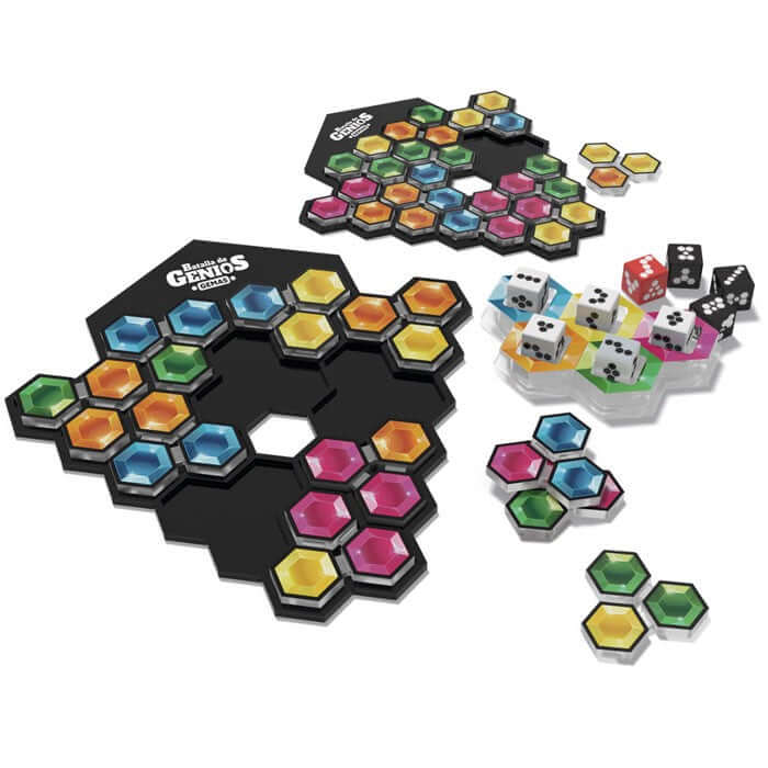 Batalla de Genios Gemas - Juego de mesa desde los 8 años - Mi Juego Bonito