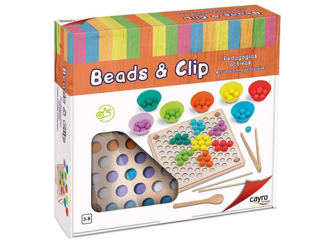 Beads & Clips - Juego de mesa desde los 3 años - Mi Juego Bonito