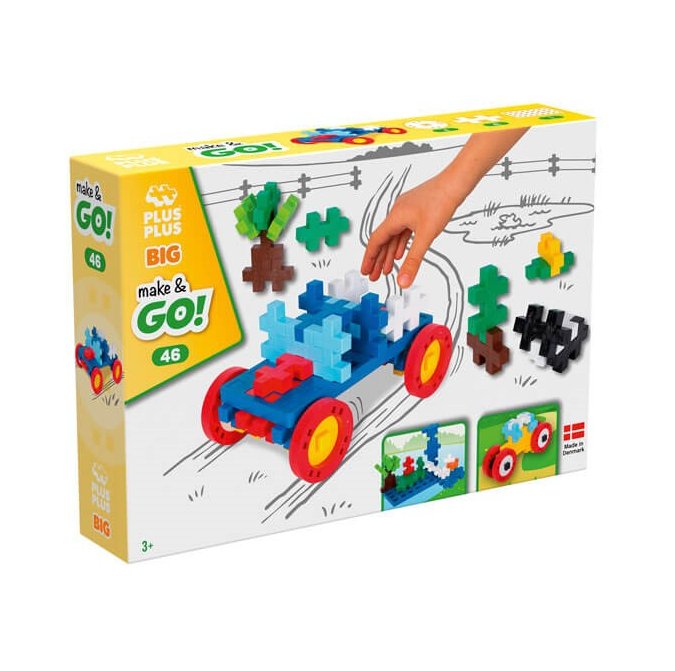Big Make & Go 46 pcs Plus Plus - Juego de construcción primera edad - Mi Juego Bonito