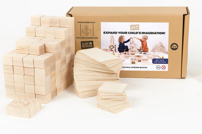 Bloques de construcción de madera Just Blocks. 336 piezas Just Blocks