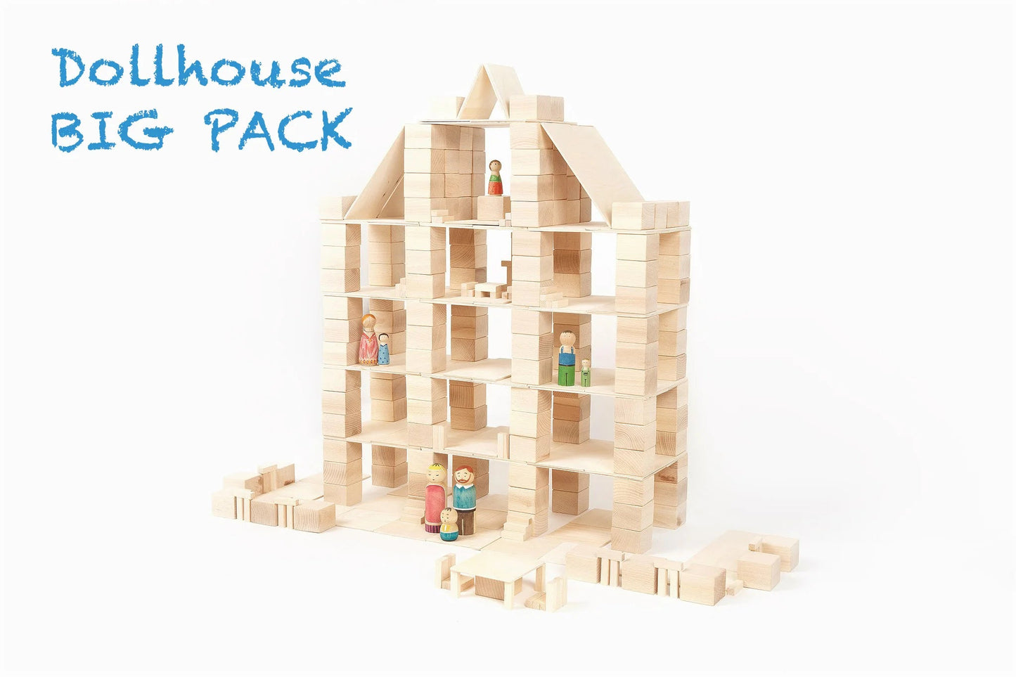 Bloques de construcción de madera Just Blocks. 336 piezas Just Blocks Toys & Games