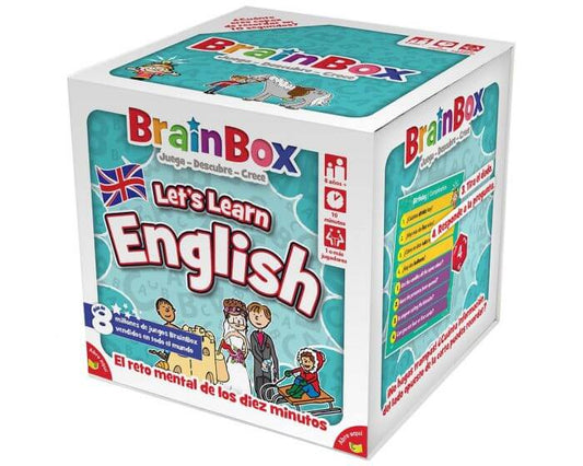 BrainBox Let's Learn English - Juego de mesa desde los 8 años - Mi Juego Bonito
