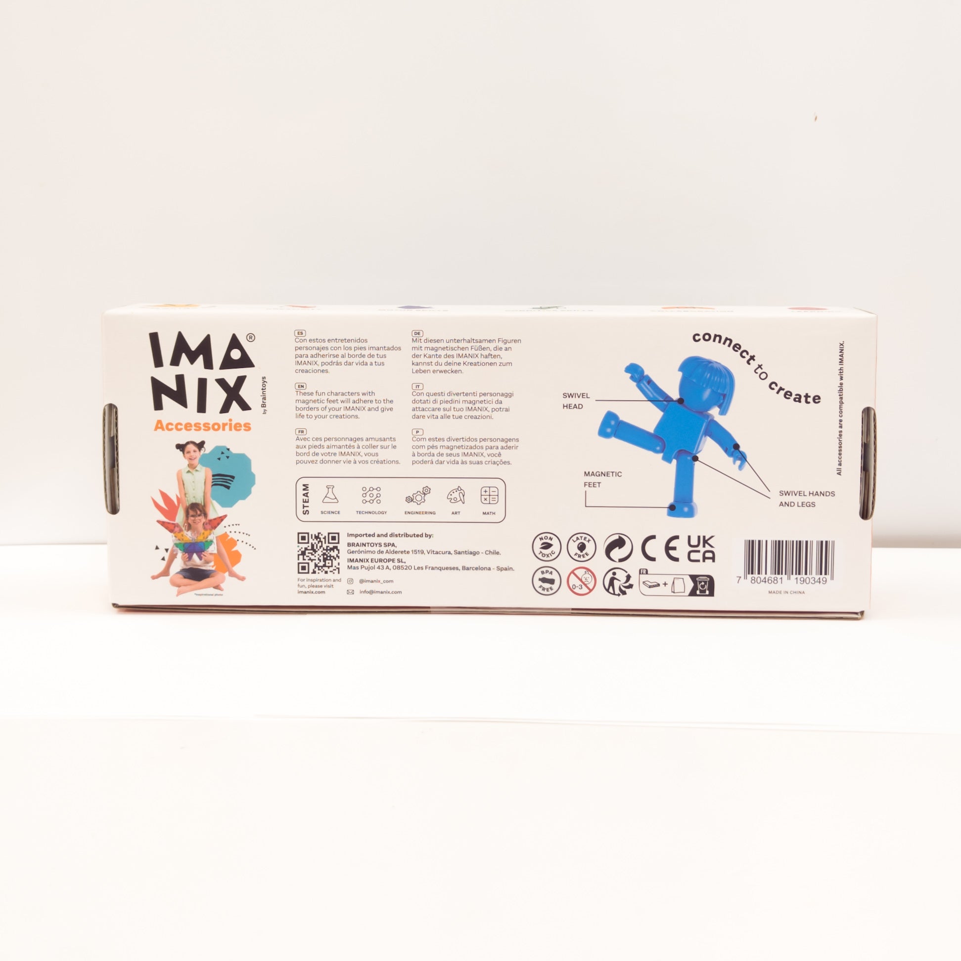 Braintoys Imanix Friends colores frios, 5 muñecos - Mi Juego Bonito