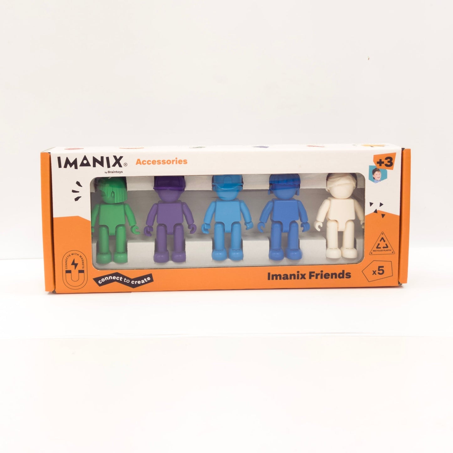 Braintoys Imanix Friends colores frios, 5 muñecos - Mi Juego Bonito