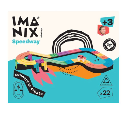 Imanix Speedway 22 piezas (Incluye coche) - Mi Juego Bonito