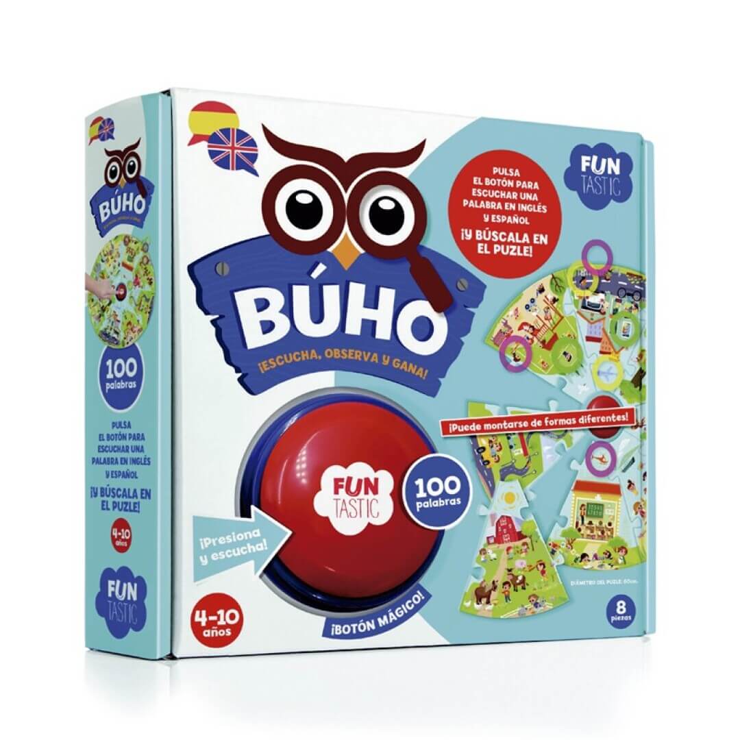 Búho 100 palabras - Juego de mesa - Funtastic - Desde 4 años Board Games
