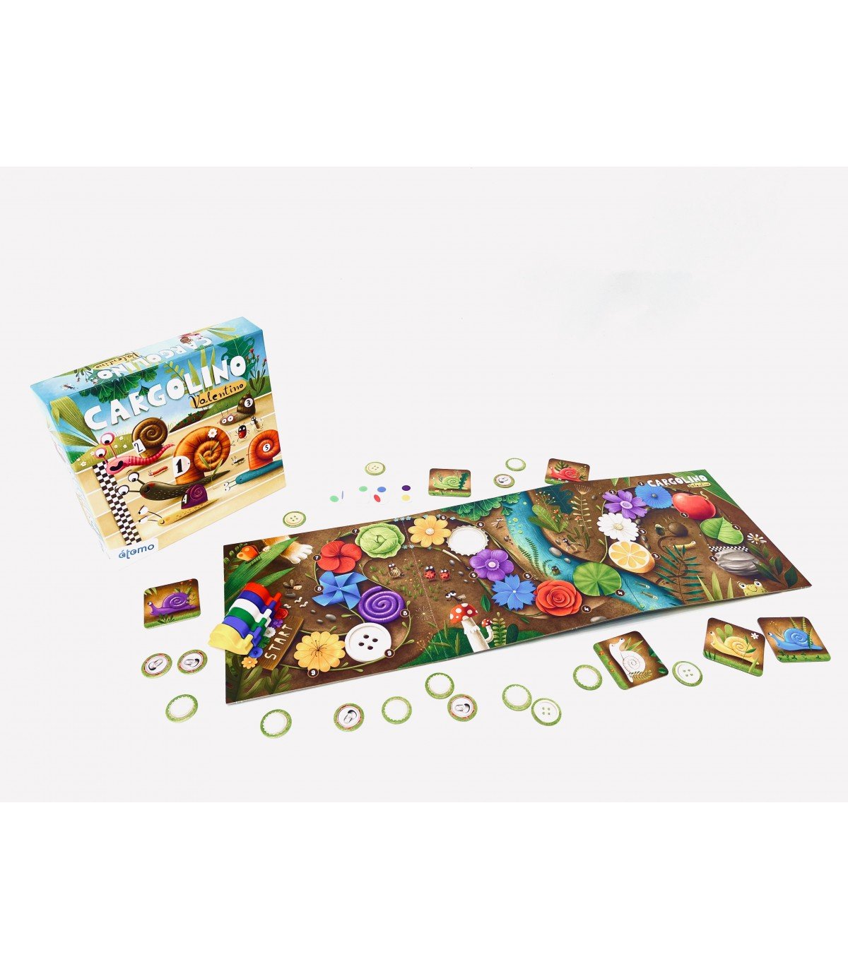 Cargolino Valentino - Juego de mesa - Atomo - Desde 5 años Board Games