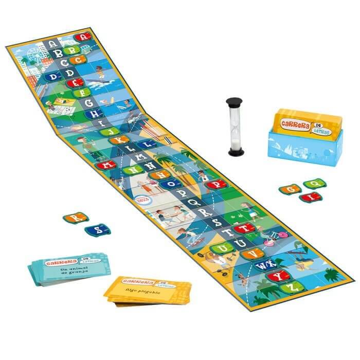 Carrera de letras + Adaptación para jugar en inglés