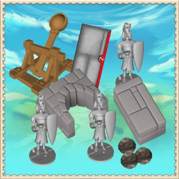 Castillos y Catapultas - Juego de mesa - SD GAMES - Desde 7 años Board Games