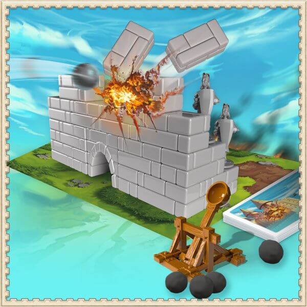 Castillos y Catapultas - Juego de mesa - SD GAMES - Desde 7 años Board Games