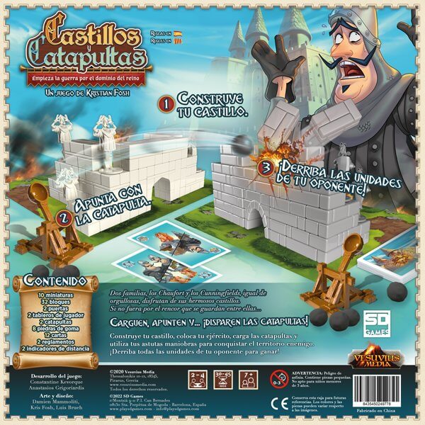 Castillos y Catapultas - Juego de mesa - SD GAMES - Desde 7 años Board Games