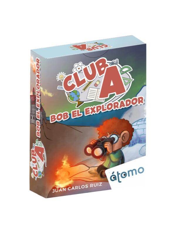 Club A, Bob el Explorador – Sustantivos, verbos y adjetivos jugando · 8+ · 1-4 jugadores  · Átomo