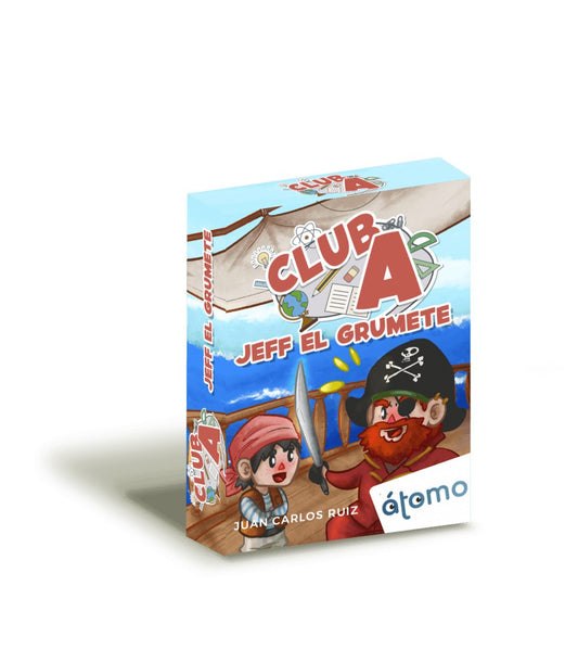 Club A, Jeff el Grumete – Problemas matemáticos en busca del tesoro · 8+ · 1-4 jugadores · Átomo