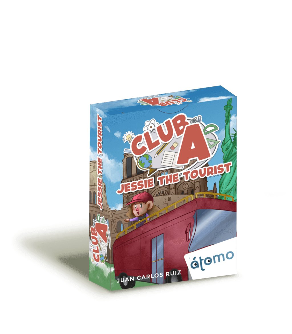 Club A, Jessie The Tourist – Viaja por monumentos practicando inglés · 8+ · 1-4 jugadores · Átomo