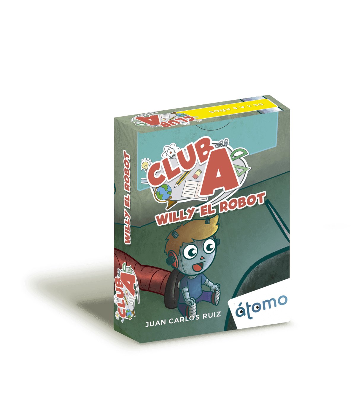Club A, Willy el Robot – Encuentra piezas y monta robots · 4+ · 2-4 jugadores · Átomo