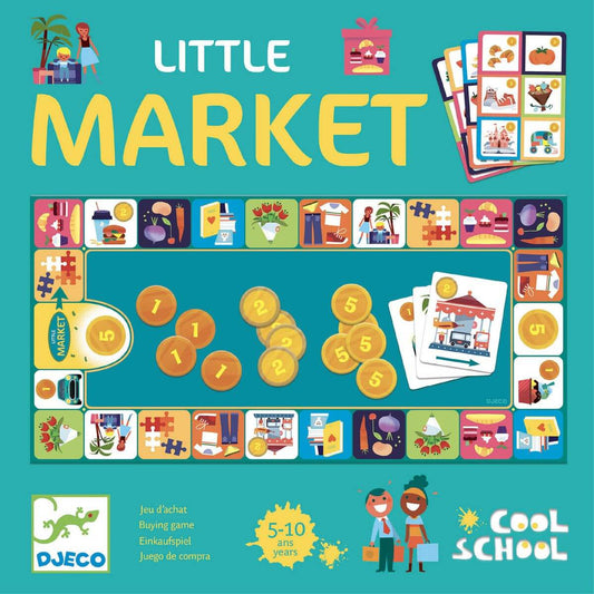 Cool School Little Market - Juego de mesa - Djeco - Desde 5 años Board Games