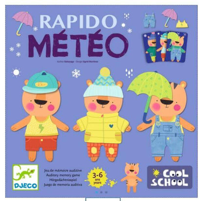 Cool School Rapido Meteo - Juego de mesa - Djeco - Desde 3 años
