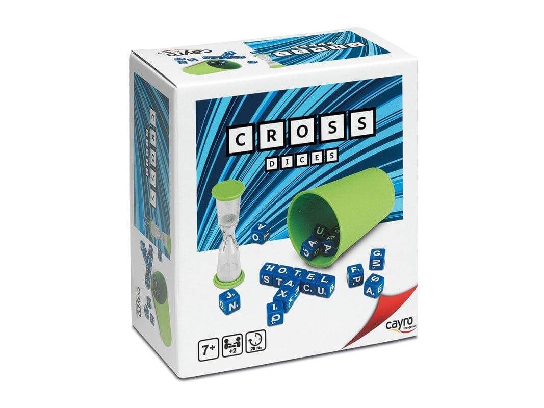 Cross Dices – Lanza dados y crea palabras antes de que acabe la arena · 7+ · 2 o más jugadores · Pendiente de verificar · Cayro