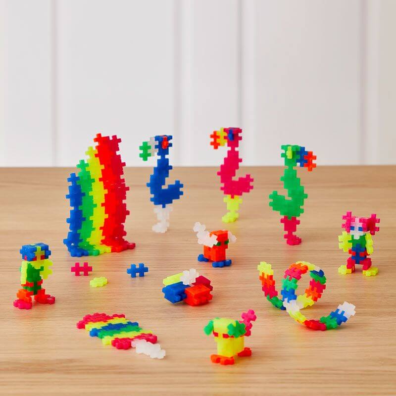 Cubo Neon Mix 600 pcs - Juego de construcción desde los 5 años - Mi Juego Bonito