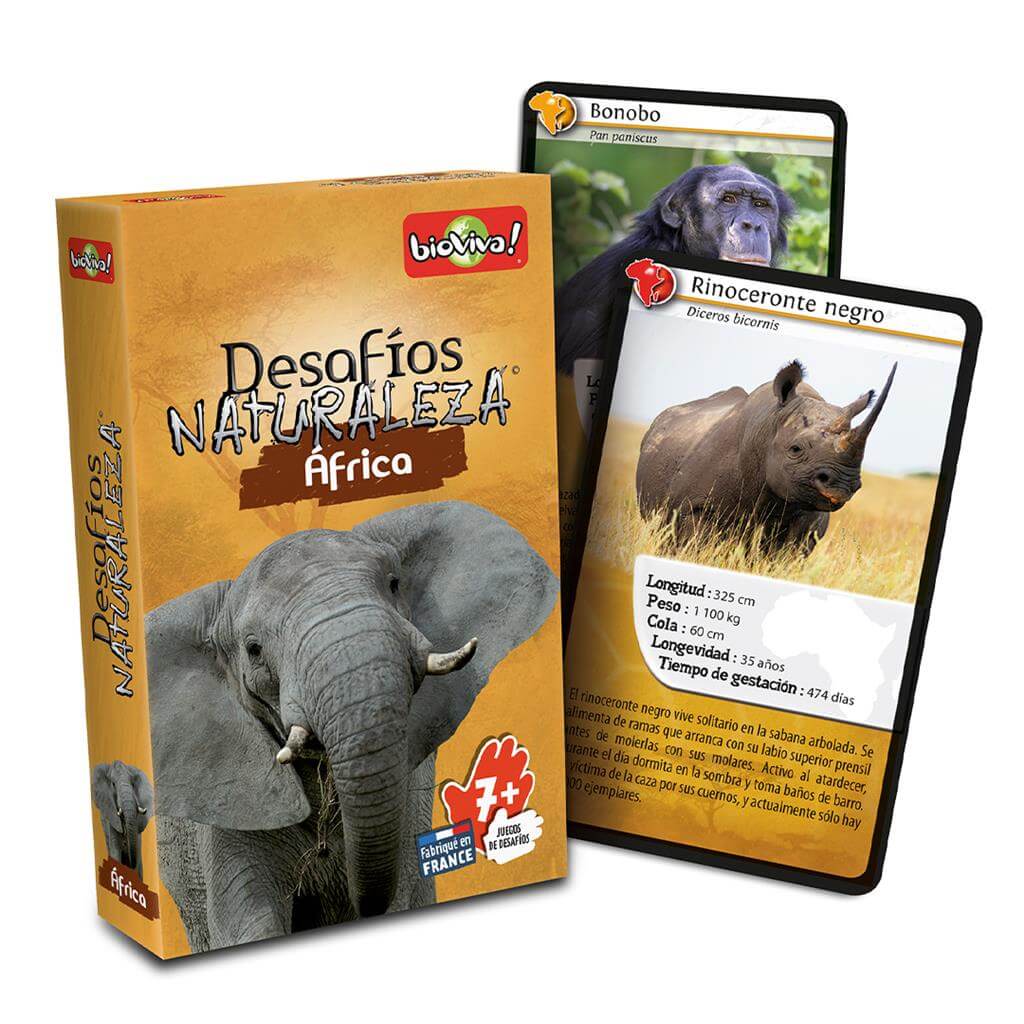 Desafíos de la naturaleza : Africa - Juego Bioviva Juego de mesa desde los 7 años - Mi Juego Bonito