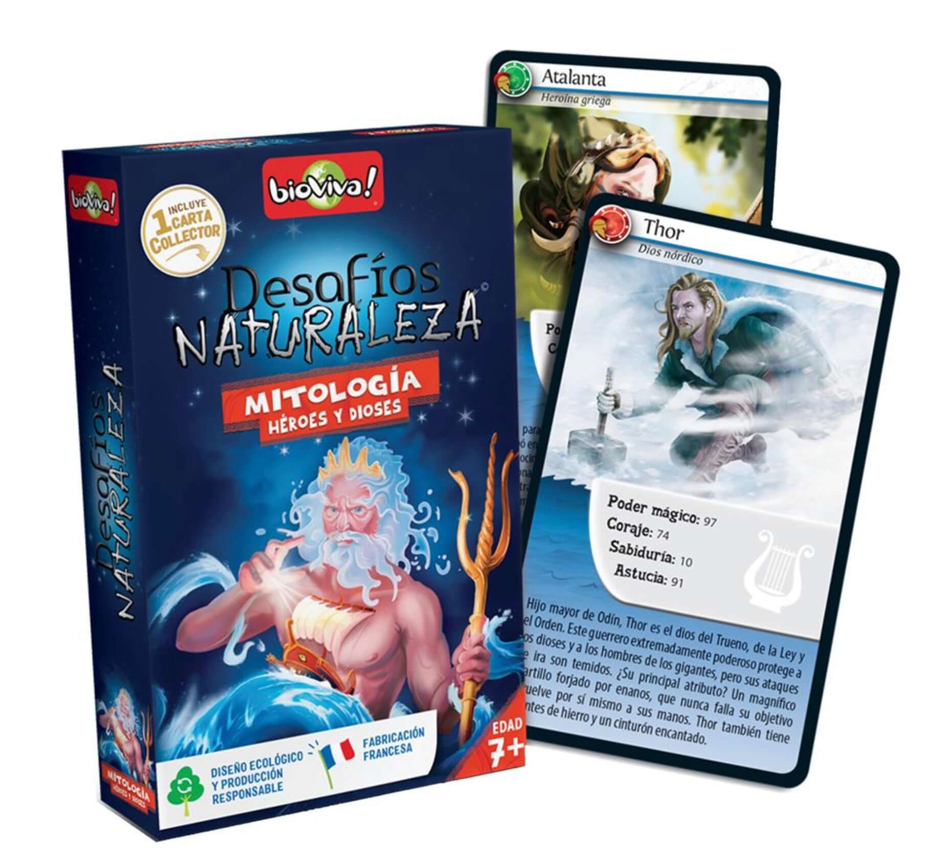 Desafíos de la naturaleza : Mitología, Héros y Dioses - Juego Bioviva Juego de mesa desde los 7 años - Mi Juego Bonito