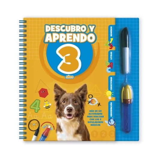 Descubro y Aprendo 3 años con rotuladores mágicos Educational Toys