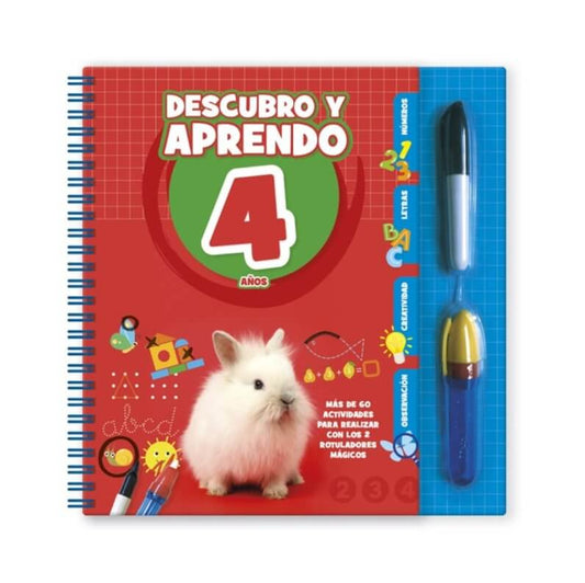 Descubro y Aprendo 4 años con rotuladores mágicos Educational Toys