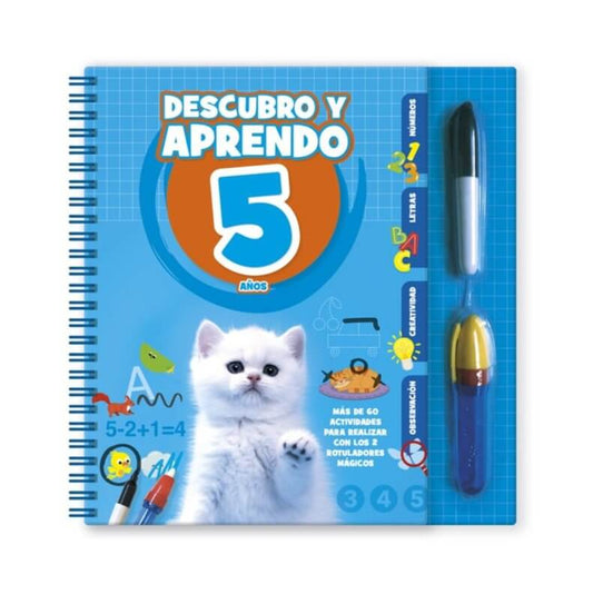 Descubro y Aprendo 5 años con rotuladores mágicos Educational Toys