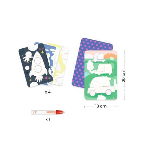Dibujos magicos para colorear - En la carretera - desde 18 meses - Mi Juego Bonito