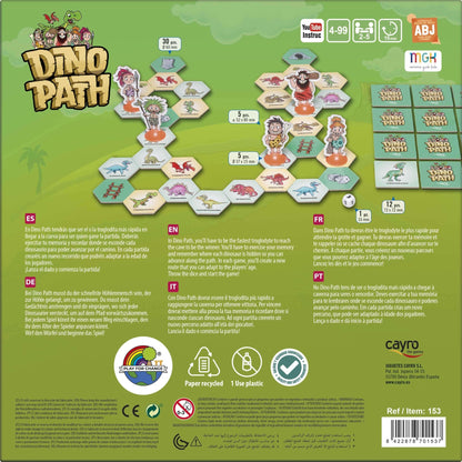 Dino Path - Juego de mesa - Cayro - Desde 4 años