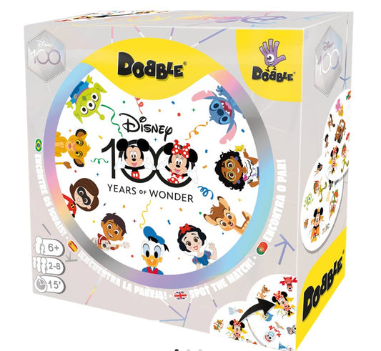 Disney 100 Dobble - Juego de mesa desde los 6 años - Mi Juego Bonito