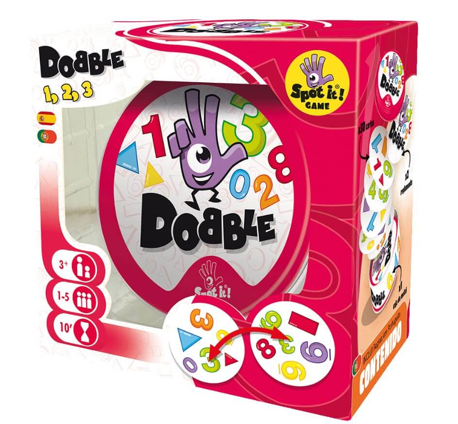 Dobble Formas y Números - Juego de mesa - Asmodee - Desde 3 años Board Games