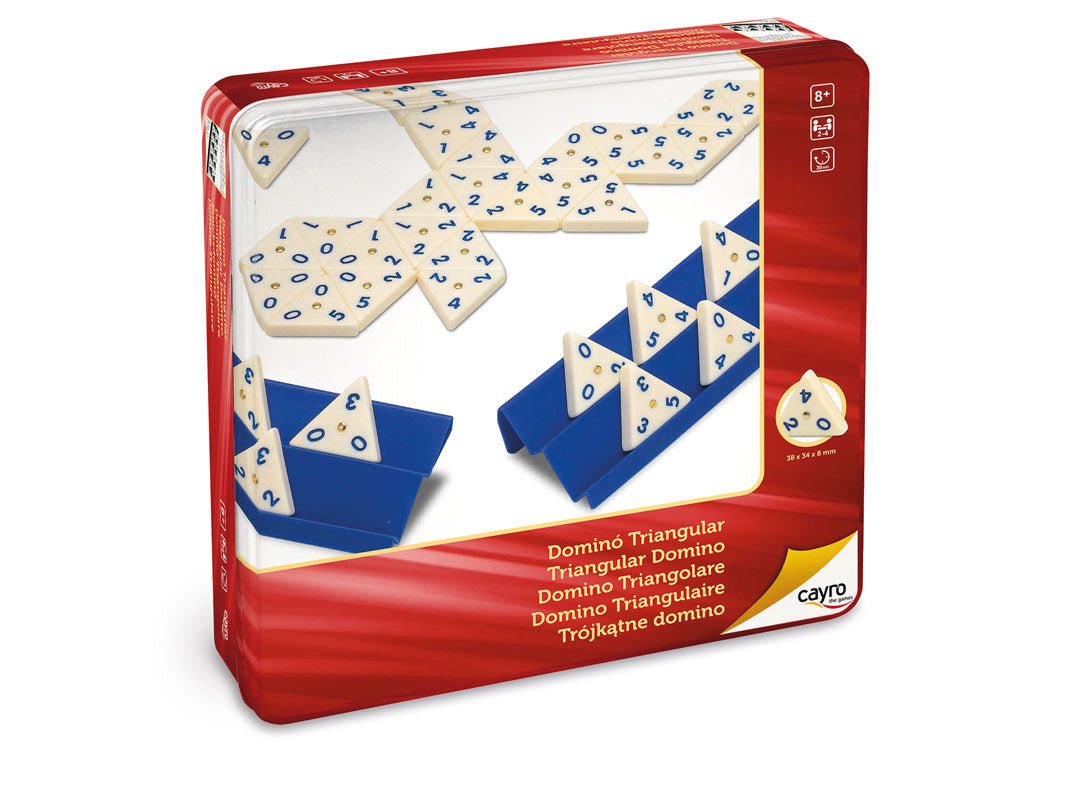 Domino Triangular Caja Metálica Juego de mesa desde los 8 años