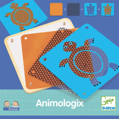 Eduludo Animologix - Juego de mesa - Djeco - Desde 3 años Educational Toys