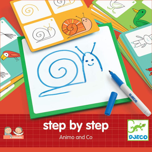 Eduludo Step by step Animals and Co Juego de mesa desde los 4 años