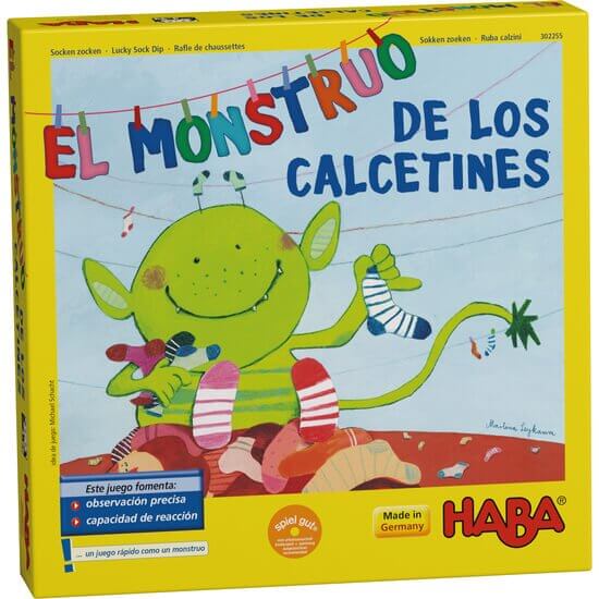 El monstruo de los calcetines - Juego de mesa desde los 4 años - Mi Juego Bonito