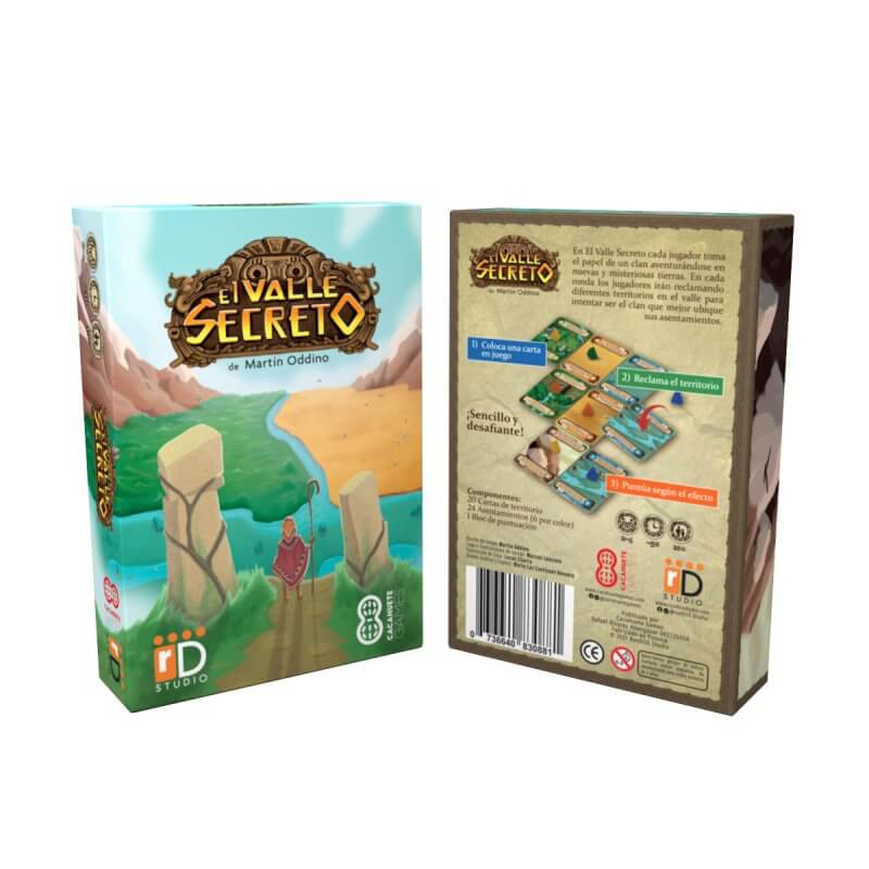 El Valle Secreto - Juego de mesa - Cacahuete Games - Desde 8 años