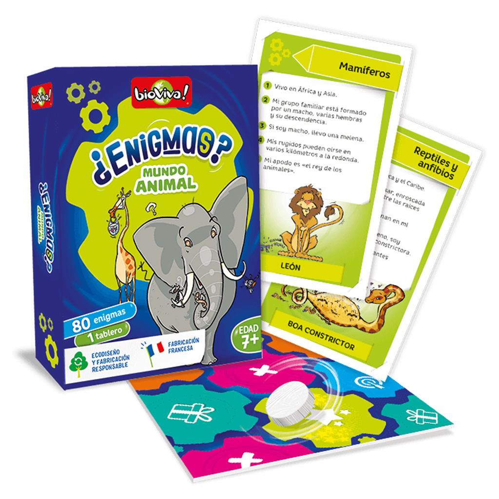 Enigmas del mundo animal - Juego Bioviva Juego de mesa desde los 7 años - Mi Juego Bonito