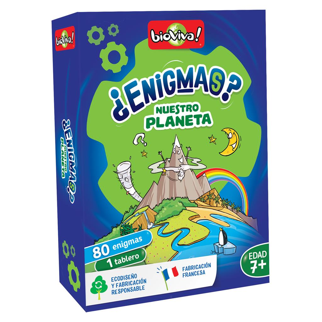 Enigmas. Nuestro Planeta - Juego Bioviva Juego de mesa desde los 7 años - Mi Juego Bonito
