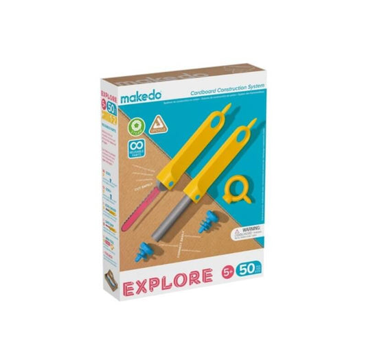 Explore Kit 50 piezas Juego de construcción Makedo Building Toys