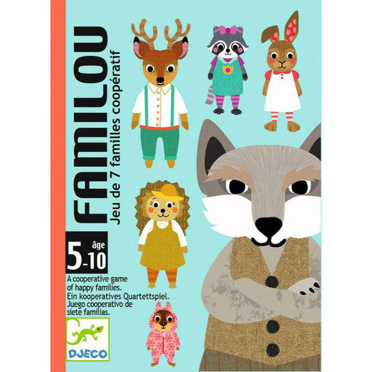 Familou – Juego cooperativo de familias de animales · 5+ · 2-4 jugadores · Djeco