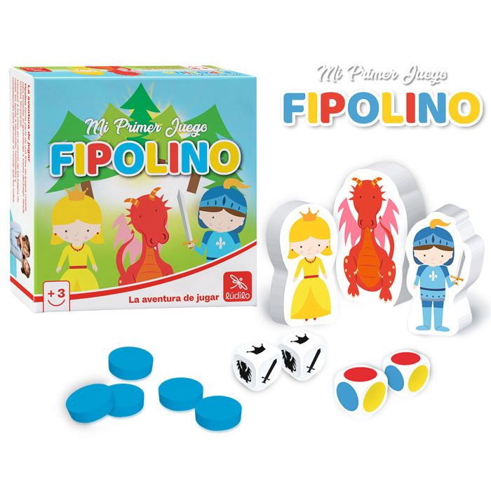 Fipolino – Mira los dados y encuentra la pieza correcta · 3+ · 2 o más jugadores · 10 min · Ludilo