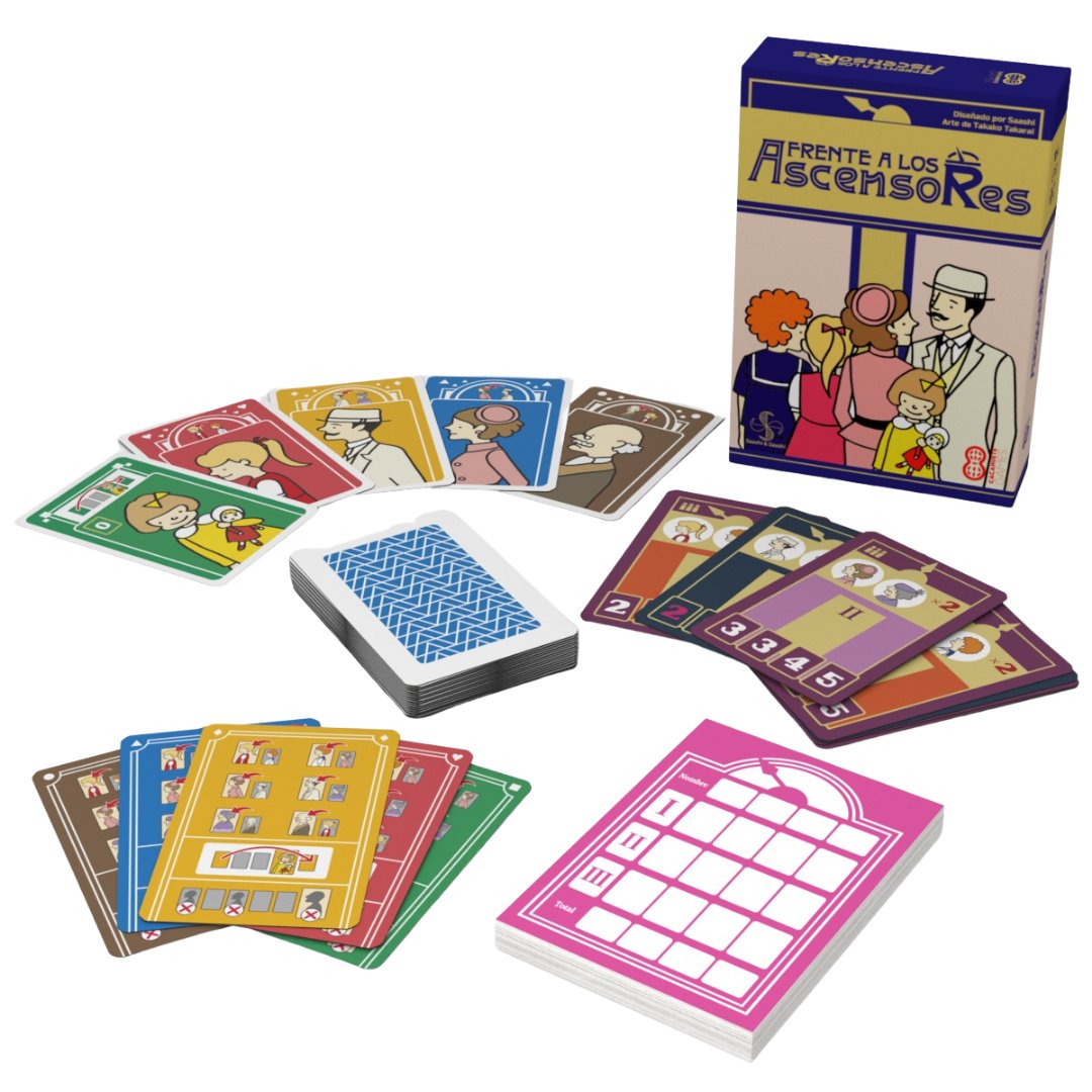 Frente a los Ascensores - Juego de mesa - Cacahuete Games - Desde 8 años Board Games