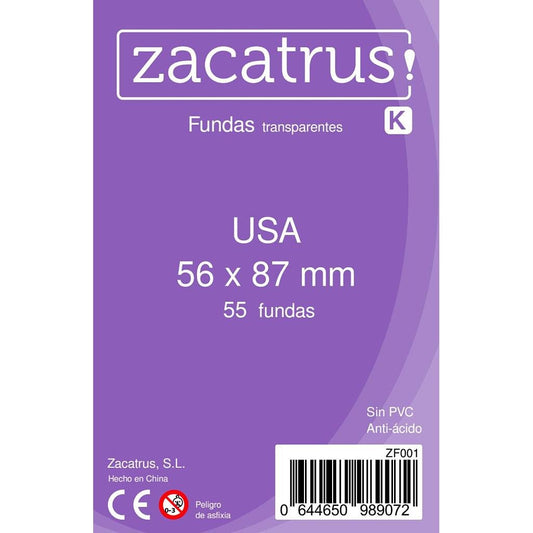 Fundas de cartas 56 x 87 mm 55 unidades Modelo Usa Sheet Protectors