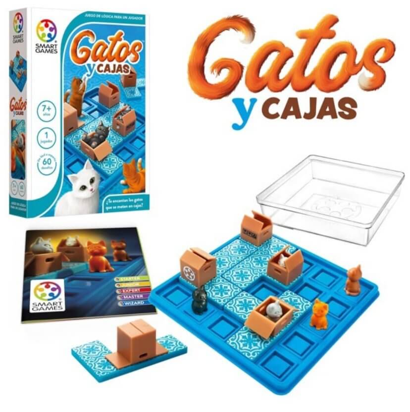 Gatos y Cajas - Juego de mesa - SMART GAMES - Desde 7 años Board Games