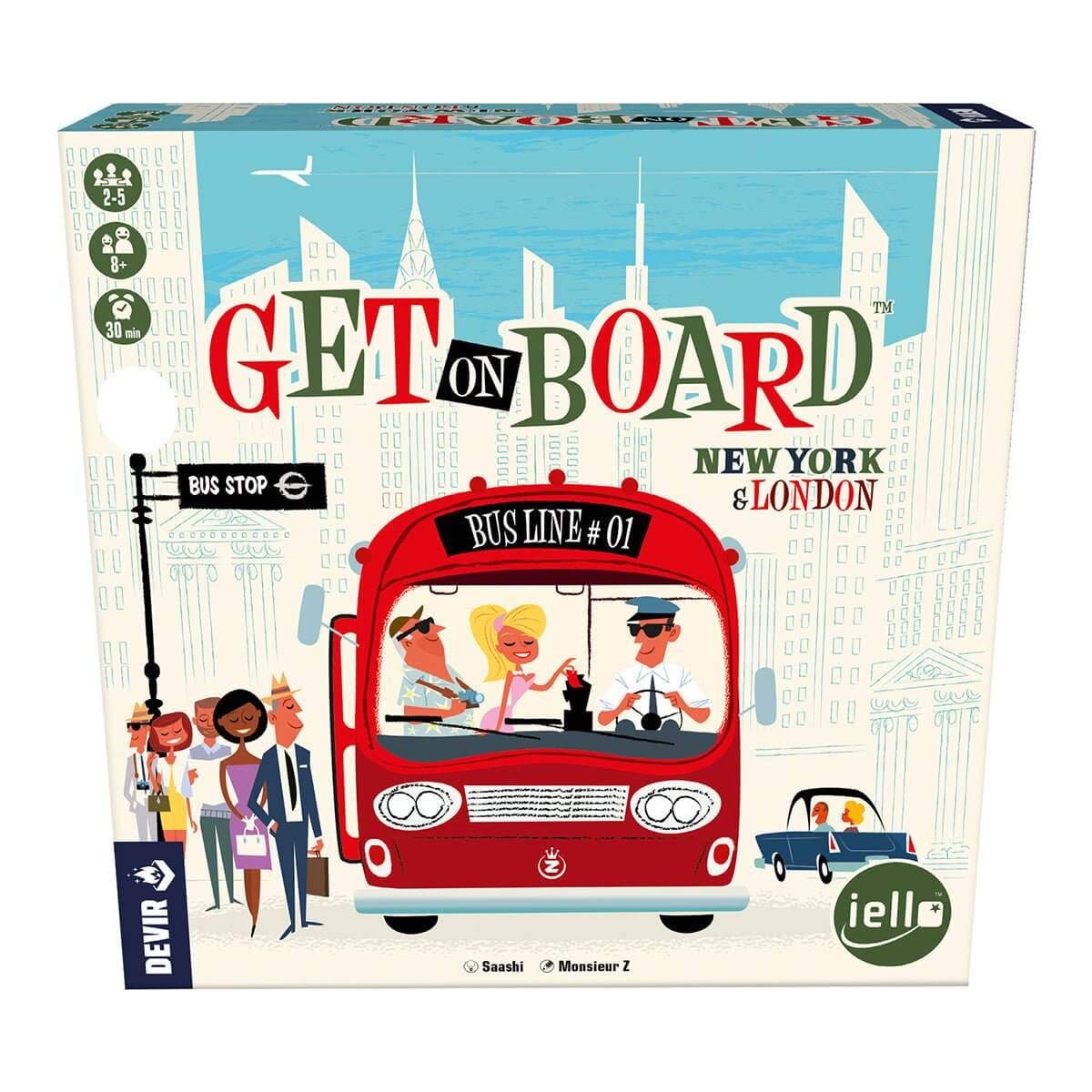 Get on Board New York London en castellano KM0 - Juego de mesa desde los 8 años - Mi Juego Bonito