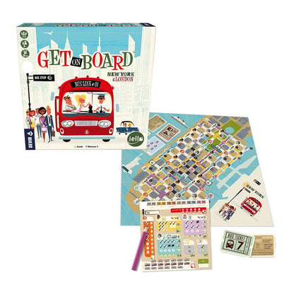 Get on Board New York London en castellano KM0 Juego de mesa desde los 8 años