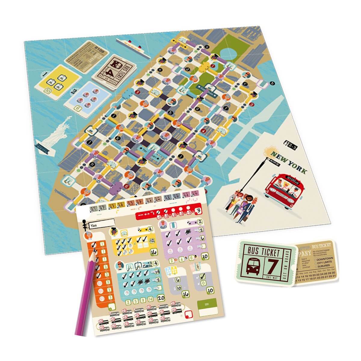 Get on Board New York London en castellano KM0 - Juego de mesa desde los 8 años - Mi Juego Bonito